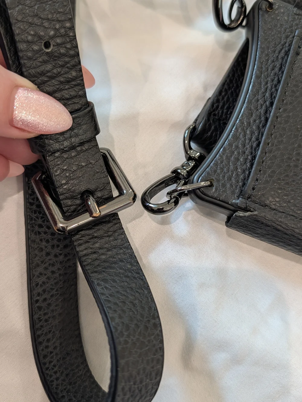 Bandolier Black Crossbody Phone Case with Strap